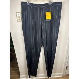 ALBERTO NARDONI Wool GADSON PANTS Men's 40x35 Pinstripe Suit Trousers NWT $295